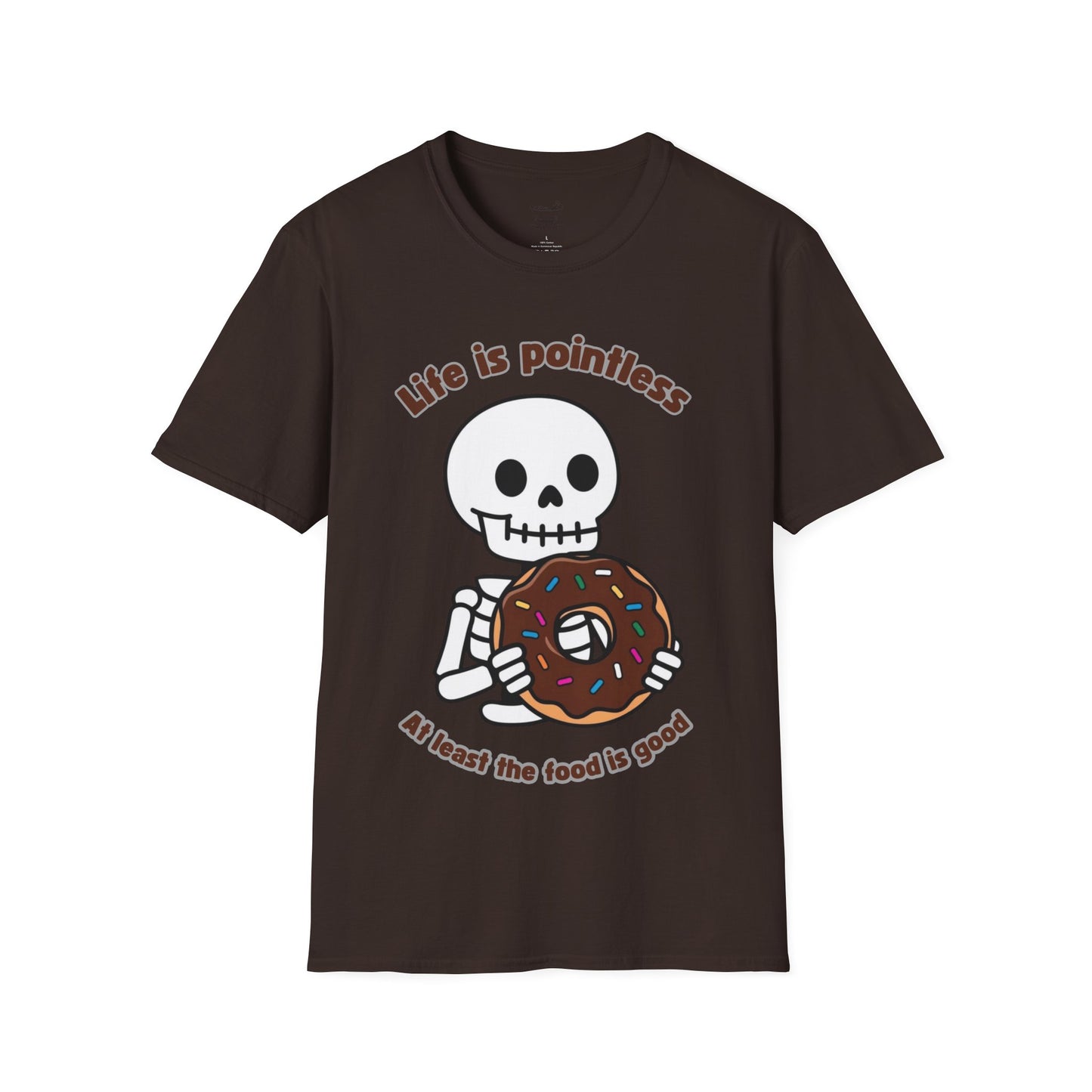 Life is Pointless Skeleton T-Shirt - Unisex Softstyle Tee