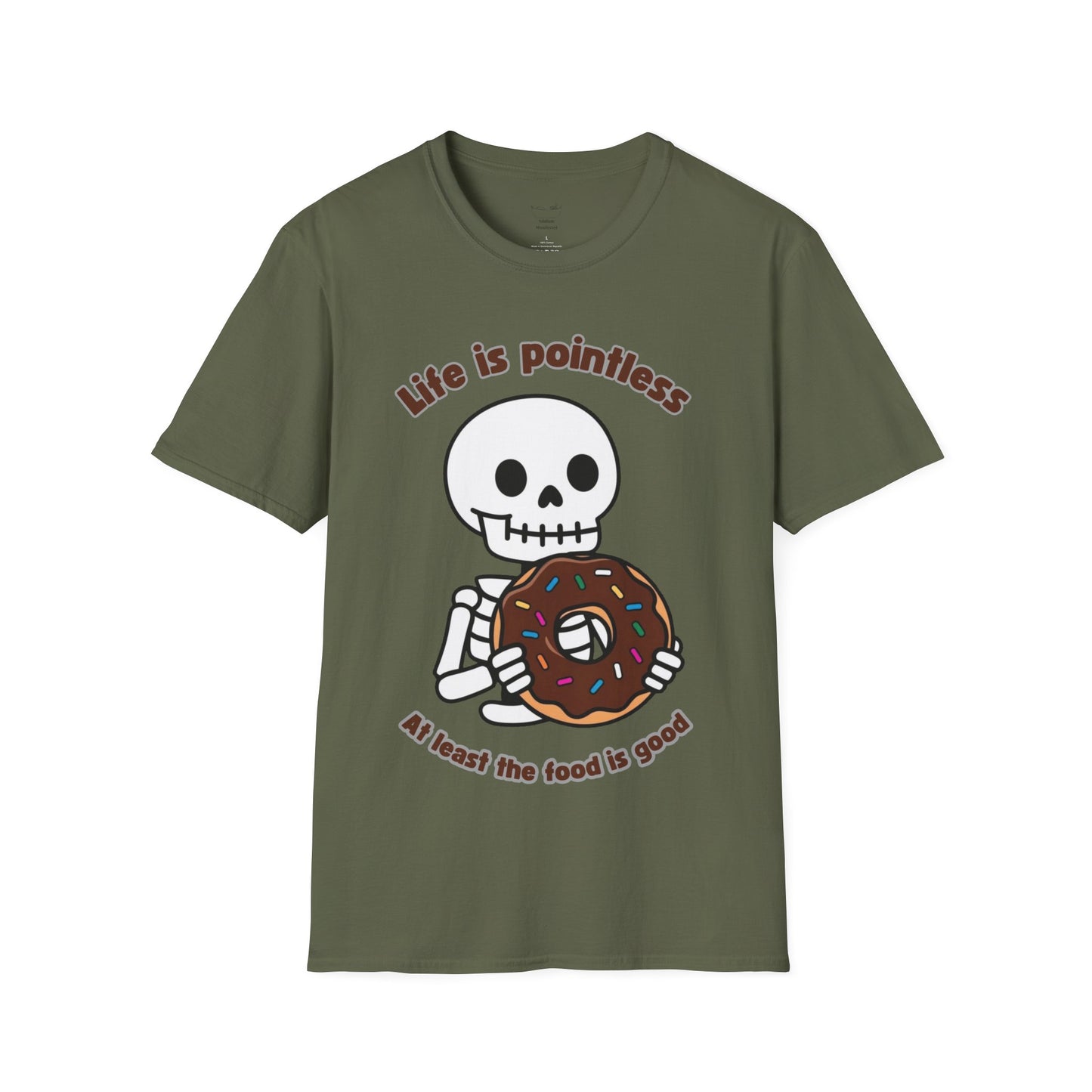 Life is Pointless Skeleton T-Shirt - Unisex Softstyle Tee