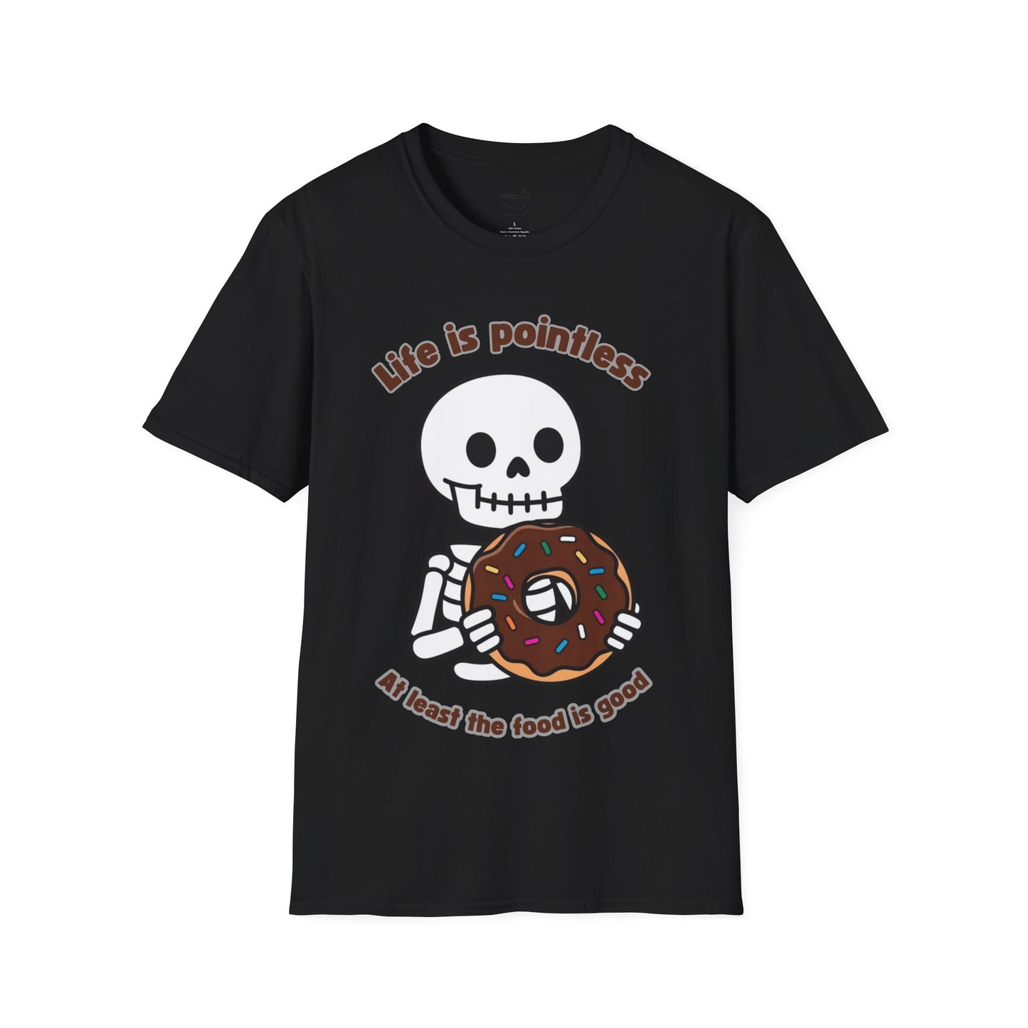 Life is Pointless Skeleton T-Shirt - Unisex Softstyle Tee