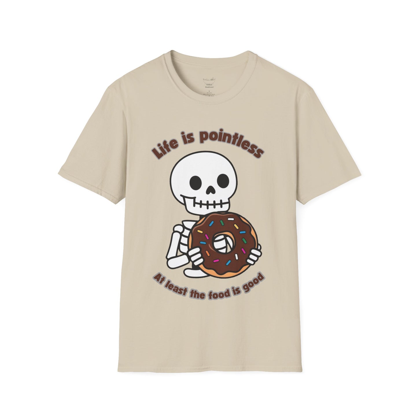 Life is Pointless Skeleton T-Shirt - Unisex Softstyle Tee