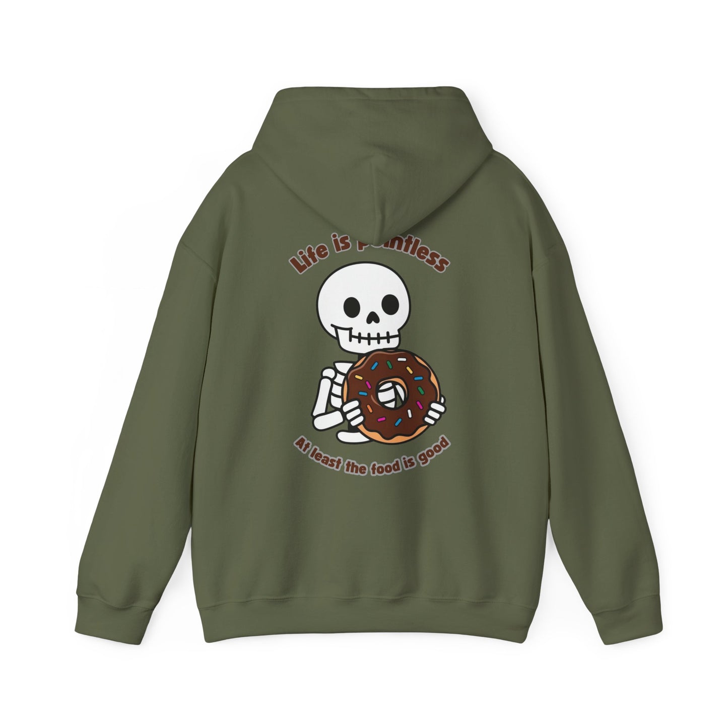 Life is Sweet Skeleton Hoodie - Unisex Heavy Blend™ Sweatshirt for Halloween & Everyday Wear
